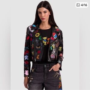 A+O X GRATEFUL DEAD CODY VEGAN MOTO JACKET $1495 NEW